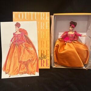 Barbie Couture Doll in Orange and Pink Gown